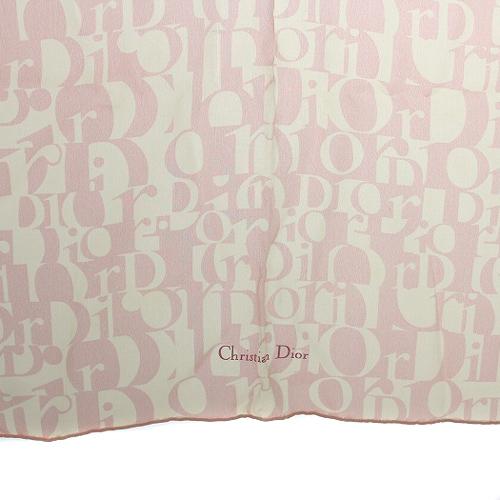 クリスチャンディオール Christian Dior モノグラム ロゴ スカーフ ピンク /SR15 ■OH レディース