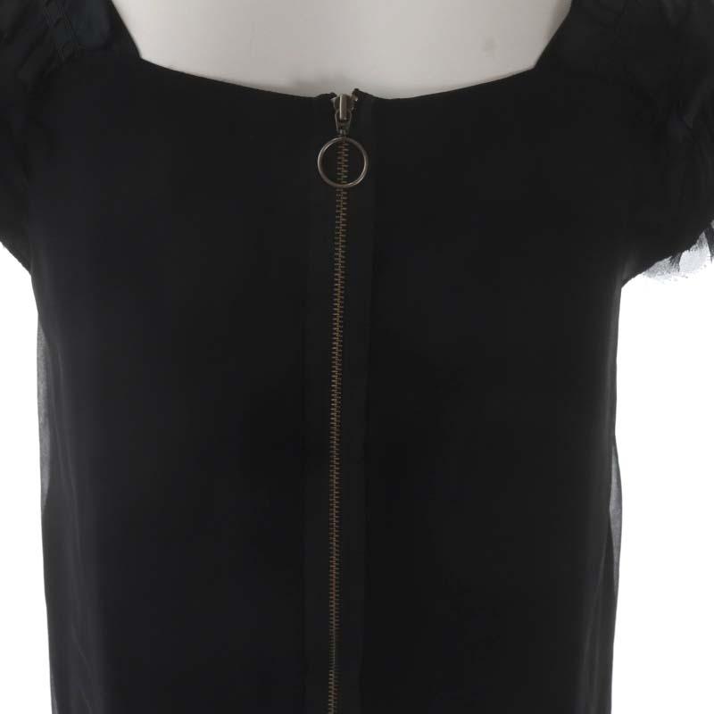 ランバンオンブルー スパンコール フリル ドレス ワンピース  