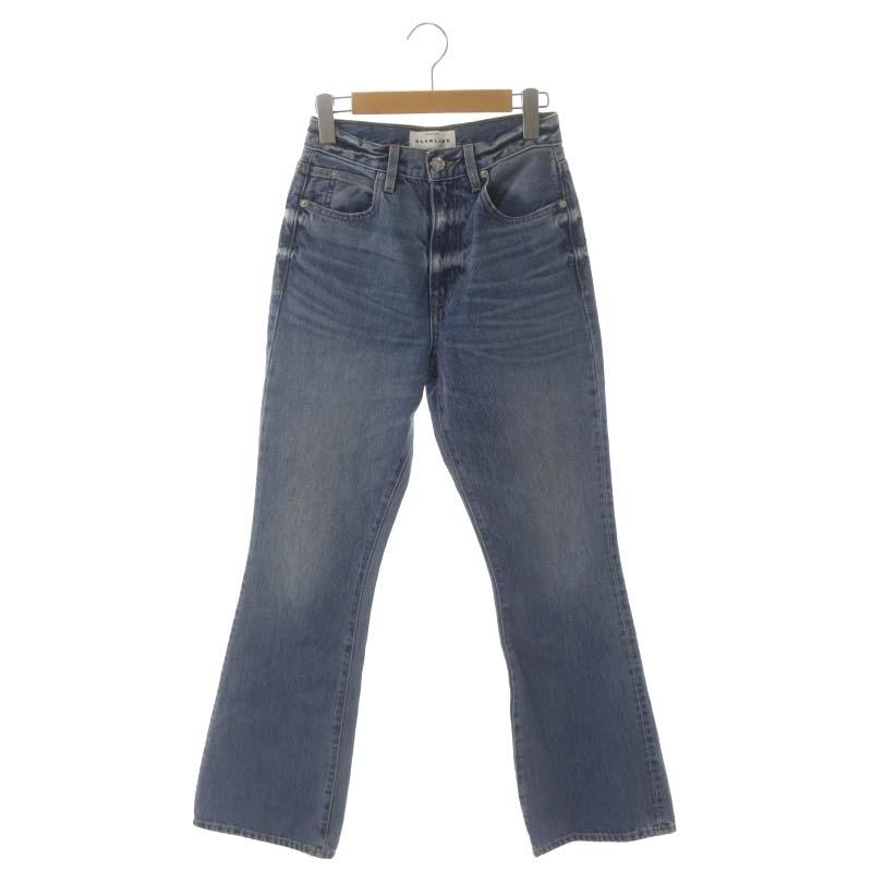 シルバーレイク SLVRLAKE ダメージ加工 フレアデニム パンツ ジーンズ 25 ライトブルー /HS OS レディース 170