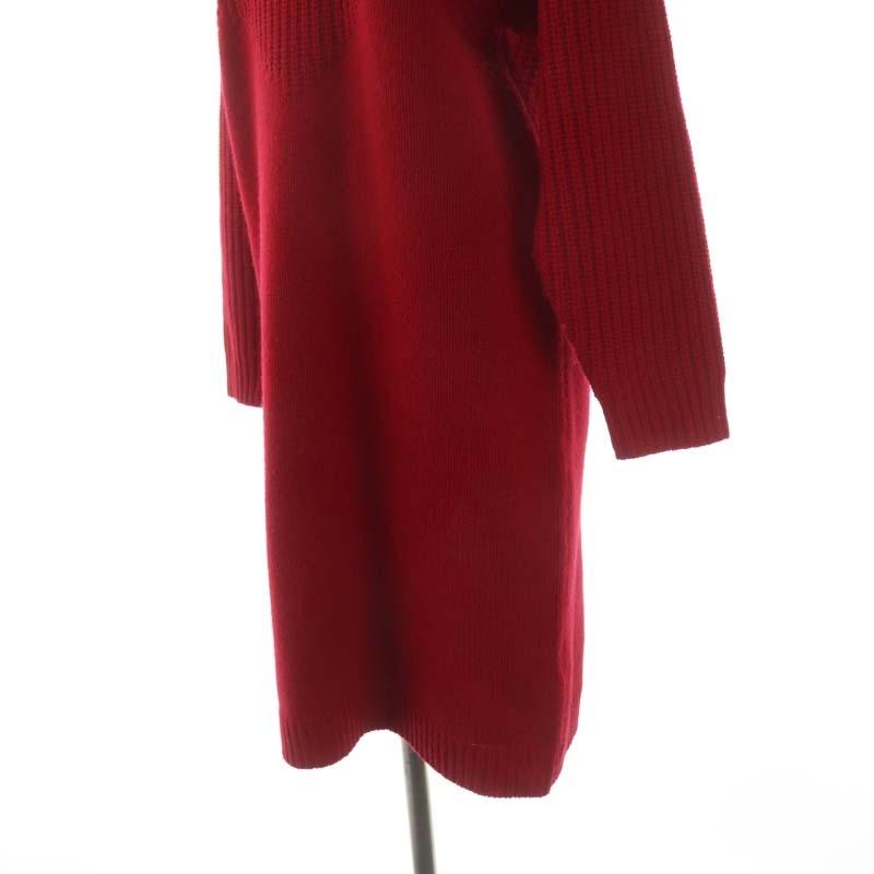 ラコステ LACOSTE 近年モデル 編み立て切り替えウールニットワンピース  