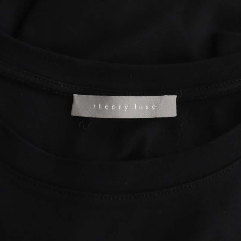 セオリーリュクス theory luxe 23SS Sophia Jersey Eva Tシャツ カットソー 半袖 038 黒 ブラック /ES ■OS レディース｜vectorpremium｜03