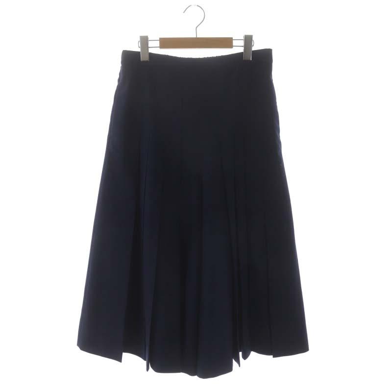 未使用品 マルニ MARNI 総柄ラップスカート ロング フレア 36 ブラック  