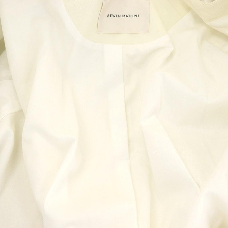 イウエンマトフ AEWEN MATOPH 23SS コットン フレア ノーカラーコート