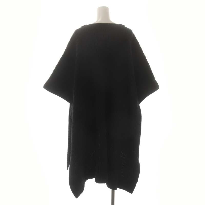 FLORENT - フローレント FLORENT ニットカーディガン ロング 七分袖 ウール混 黒 フローレント FLORENT ニットカーディガン ロング 七分袖 ウール