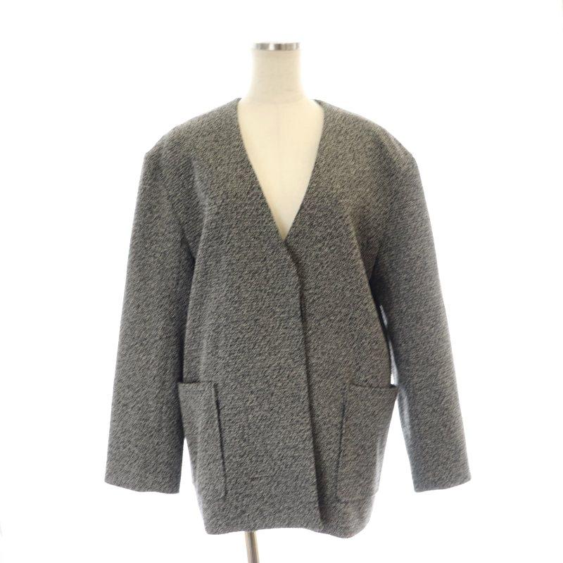 フローレント FLORENT TWEED-LIKE JACKET ノーカラージャケット 