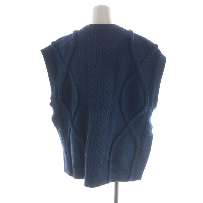 クラネ CLANE 21AW 3D CABLE SLIT KNIT VEST ニットベスト プル