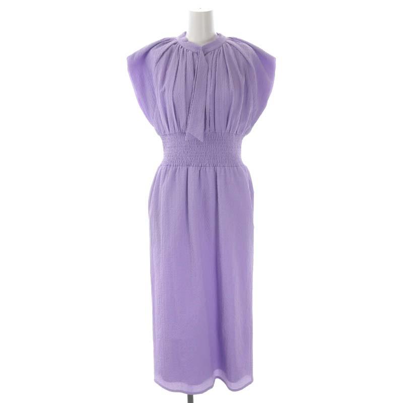 セルフォード CELFORD 23AW ボータイタイトワンピース ノースリーブ  