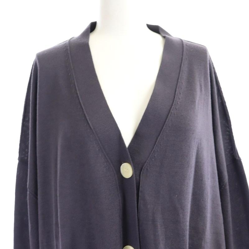 FRAMeWORK Vネック ビッグカーディガン ネイビー FRAMeWORK（フレームワーク）の「Vネック ビッグカーディガン