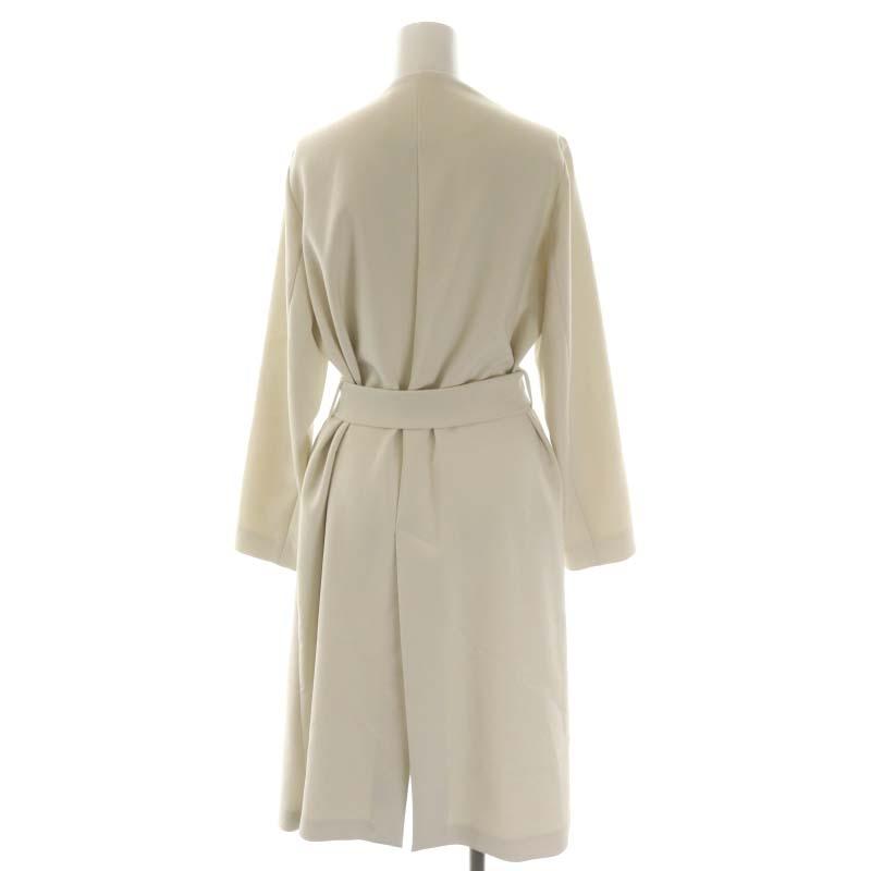 ティアラ Tiara ノーカラースプリングコート ロング 薄手 3 オフ  