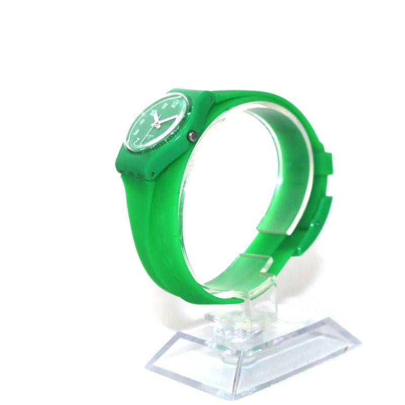 スウォッチ SWATCH 腕時計 シリコンバンド アナログ クォーツ 3針 緑 グリーン /WM レディース｜vectorpremium｜02