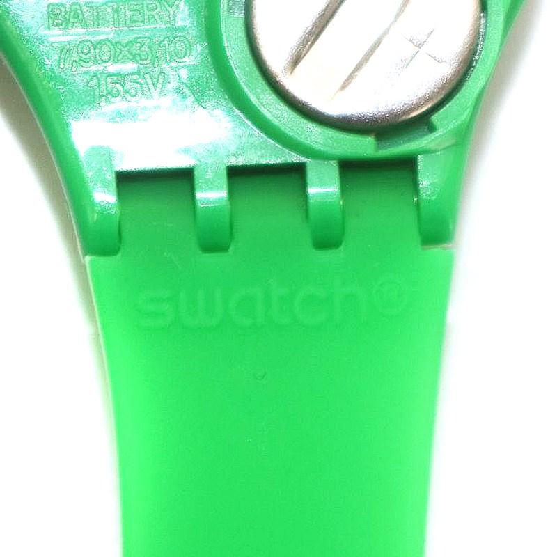 スウォッチ SWATCH 腕時計 シリコンバンド アナログ クォーツ 3針 緑 グリーン /WM レディース｜vectorpremium｜07