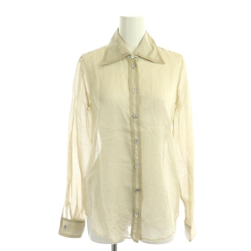 クロエ CHLOE コットンシアーシャツ ブラウス 長袖 前開き T34 