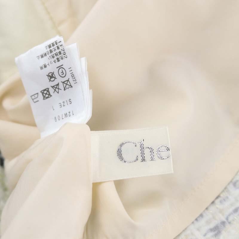 チェスティ Chesty ツイードフレアスカート ミニ ラメ パール