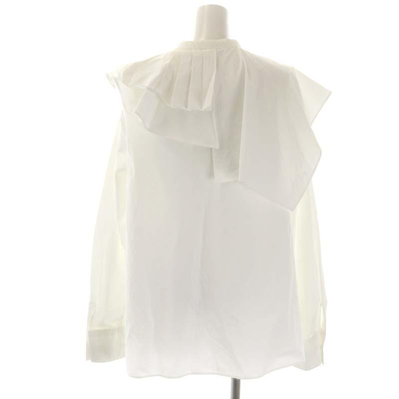 マチャット MACHATT 21AW アシメカラー ブラウス シャツ 前開き 長袖 
