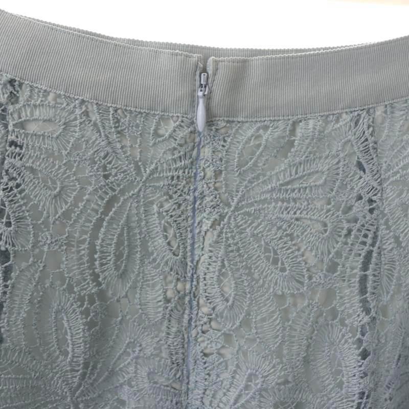 アナイ ANAYI ライトケミカルレース フレアスカート ロング 36 ライト  