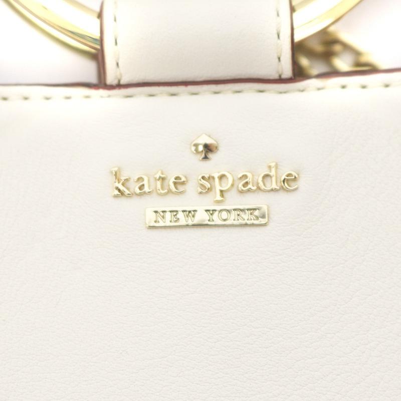 ケイトスペード KATE SPADE ホワイト ロック ロード ミニ サム ハンドバッグ ショルダーバッグ 2WAY レザー チェーン アイボリー｜vectorpremium｜06