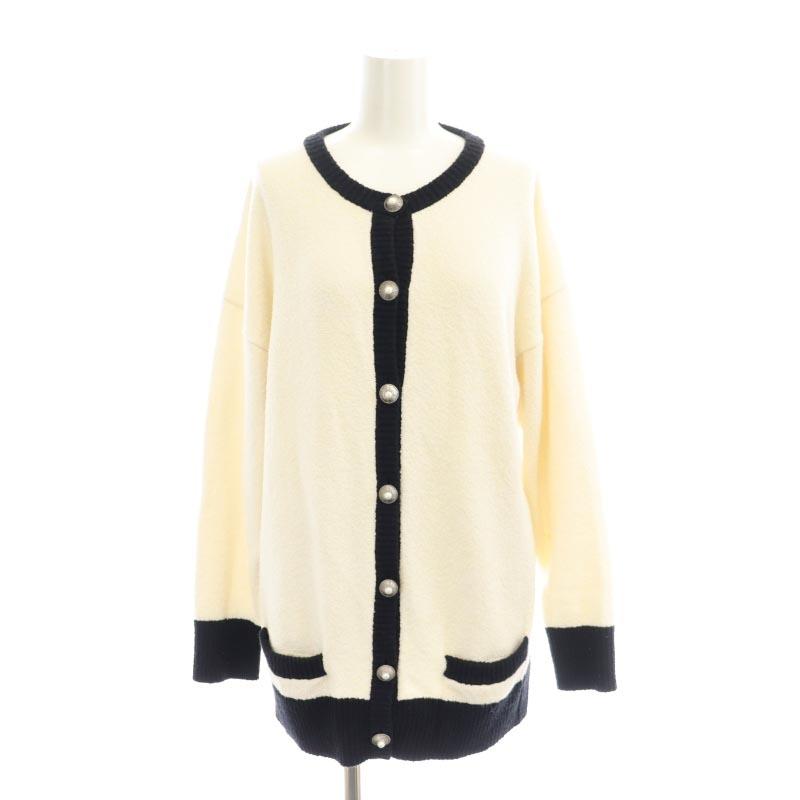 マディソンブルー 22SS BI-COLOR CD BOUCLE カーディガン バイカラー  