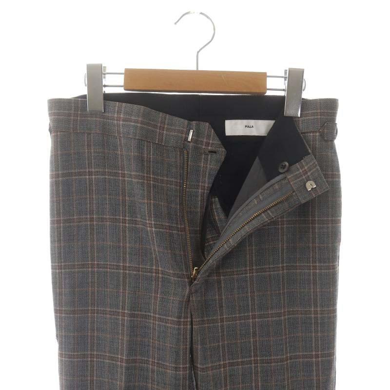 トーガ プルラ TOGA PULLA Wool check vent pants グレンチェック 