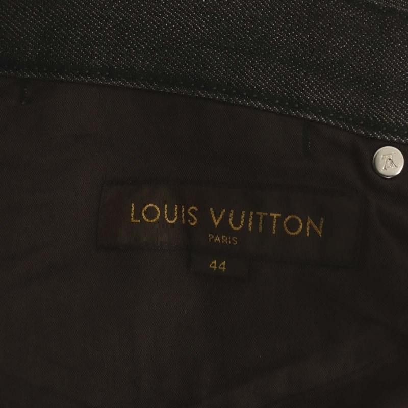 ルイヴィトン LOUIS VUITTON ポケットモノグラムエンブロイダリーデニムパンツ ジーンズ  ストレート 44 チャコールグレー RM082M MKDP01CQ｜vectorpremium｜03