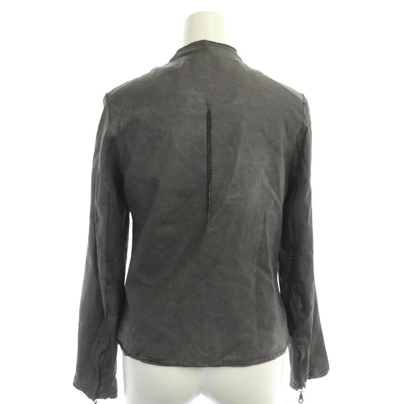 シシ sisii レザー シングルライダースジャケット アウター 長袖