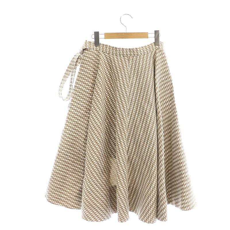 アディアム ADEAM ショートパンツインスカート 総柄 ロング ミモレ丈  