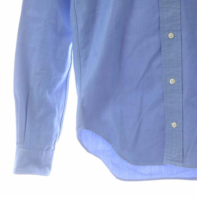 インディビジュアライズドシャツ INDIVIDUALIZED SHIRTS ボタンダウンシャツ カッター 長袖 コットン 胸ポケット F 青｜vectorpremium｜05