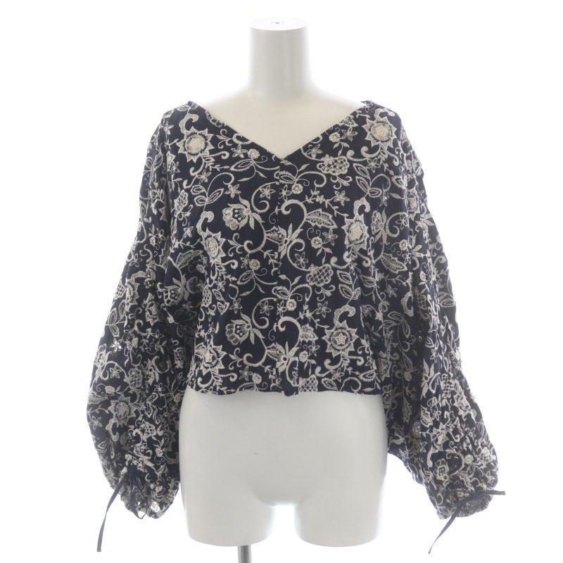 アメリヴィンテージ 21SS souffle round blouse ブラウス プルオーバー 