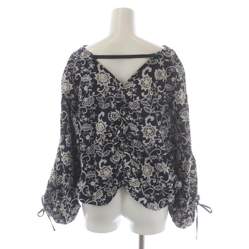 アメリヴィンテージ 21SS souffle round blouse ブラウス プルオーバー 