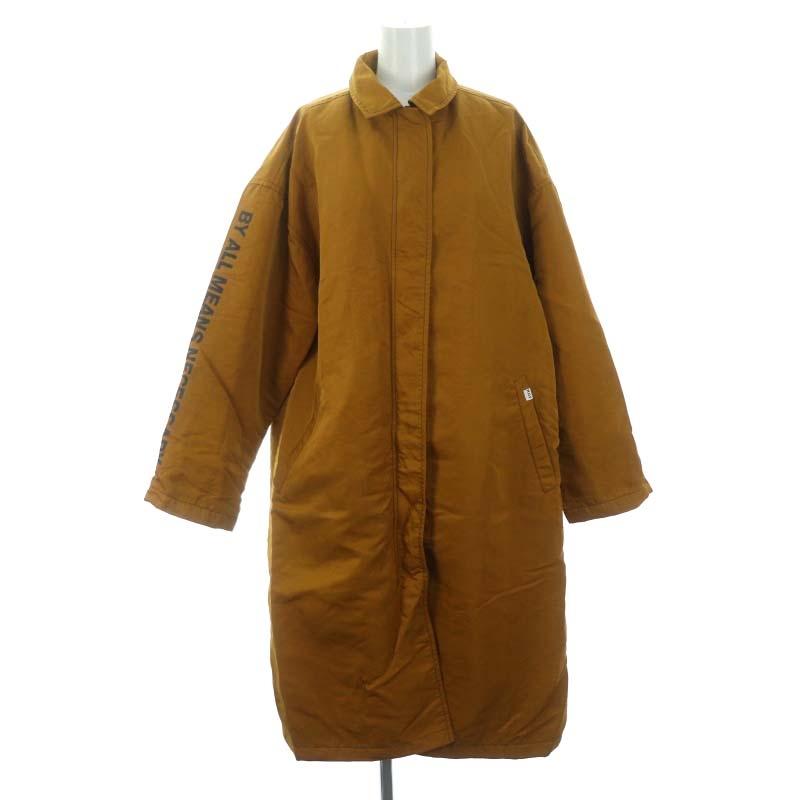 ハフ HUF 中綿 ロングコート ステンカラー ジップアップ スナップ 