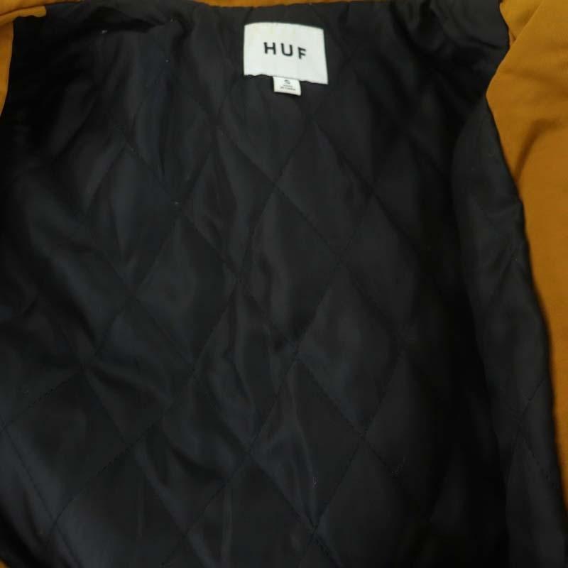 ハフ HUF 中綿 ロングコート ステンカラー ジップアップ スナップ 