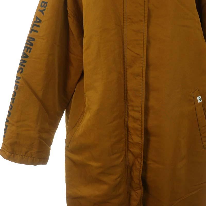 ハフ HUF 中綿 ロングコート ステンカラー ジップアップ スナップ 