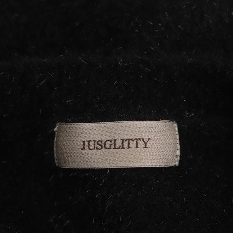 ジャスグリッティー JUSGLITTY 23AW ラメフレンチスリーブニット