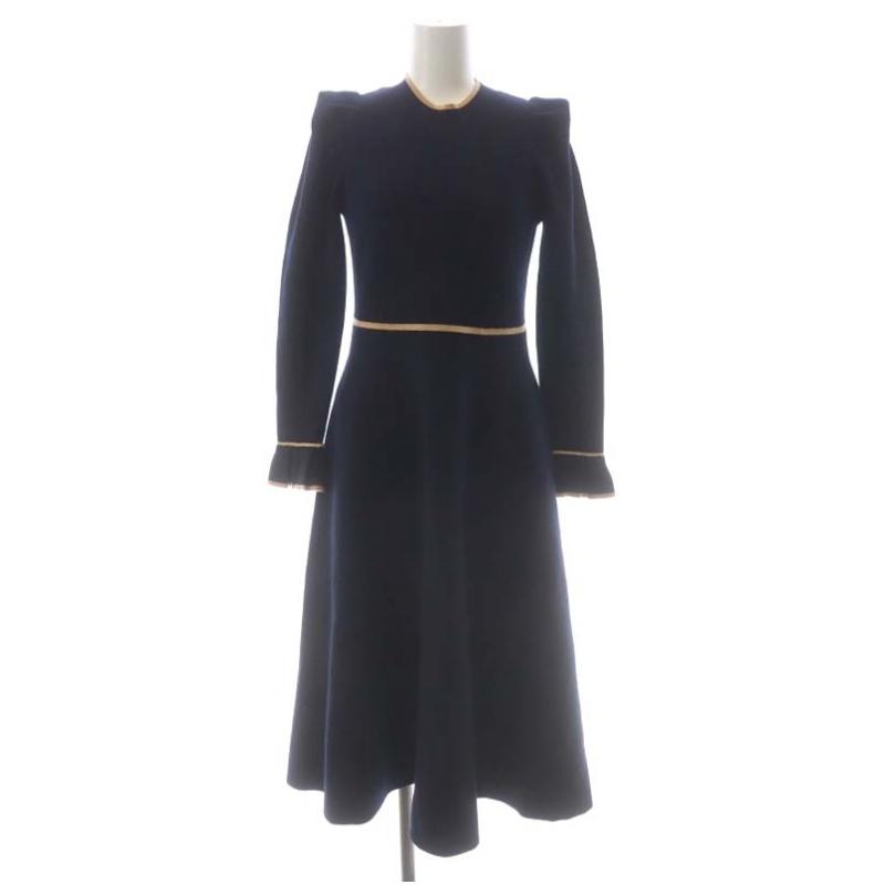 ランバンオンブルー LANVIN en Bleu スクエアーショルダーニット  