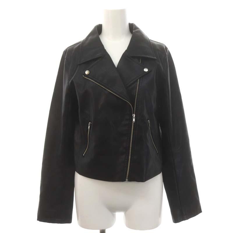 MERCURYDUO 黒 レザーライダースジャケット F