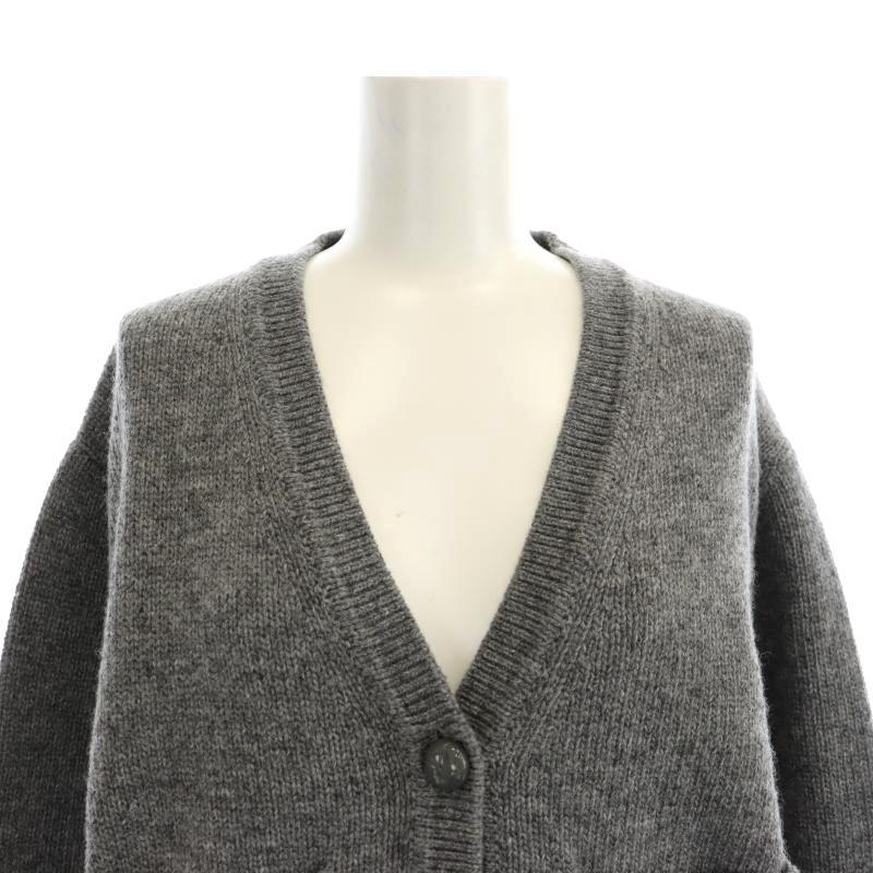 未使用品 グッチ GUCCI カシミヤウールバックロゴカーディガン ニット 