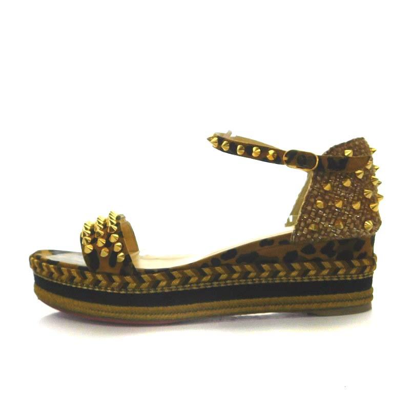 クリスチャンルブタン Christian louboutin サンダル ウエッジソール 