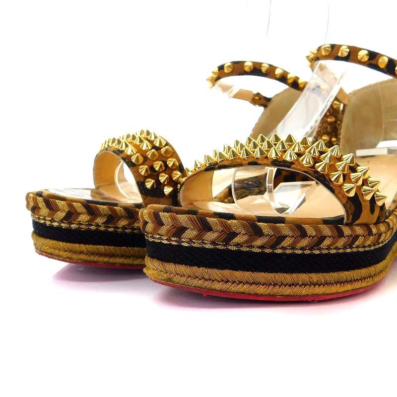 クリスチャンルブタン Christian louboutin サンダル ウエッジソール 