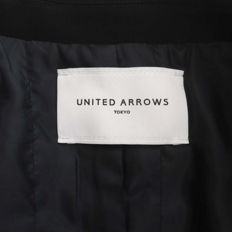 ユナイテッドアローズ UNITED ARROWS オーバー ジャケット テーラードジャケット 中綿 2B 総裏地 38 黒 ブラック /ES ■OS レディース｜vectorpremium｜03