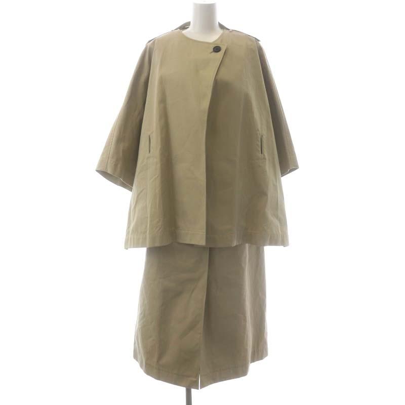 アドーア ADORE 23SS ハイブリットツイル コート ノーカラーポンチョ 