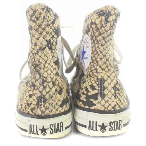 コンバース CONVERSE ALL STAR パイソン柄 ハイカットスニーカー 4.5 23.5cm べージュ /SR32 レディース｜vectorpremium｜06