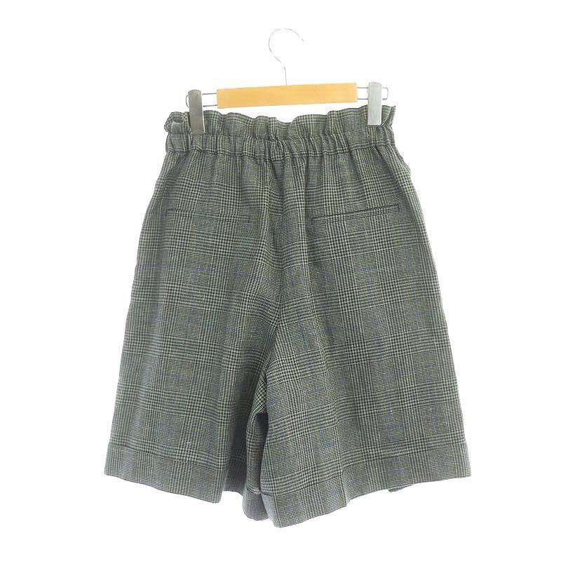 未使用品 エブール ebure 23SS ドライチェックドロストショートパンツ  