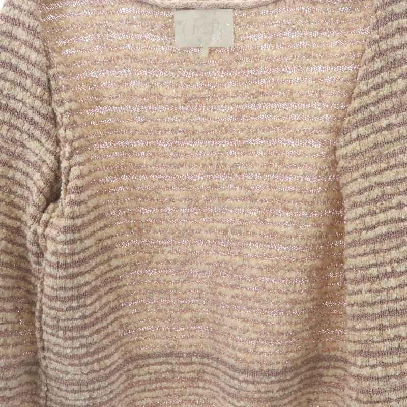 チェスティ Chesty ツイードライクニットジャケット ノーカラー  