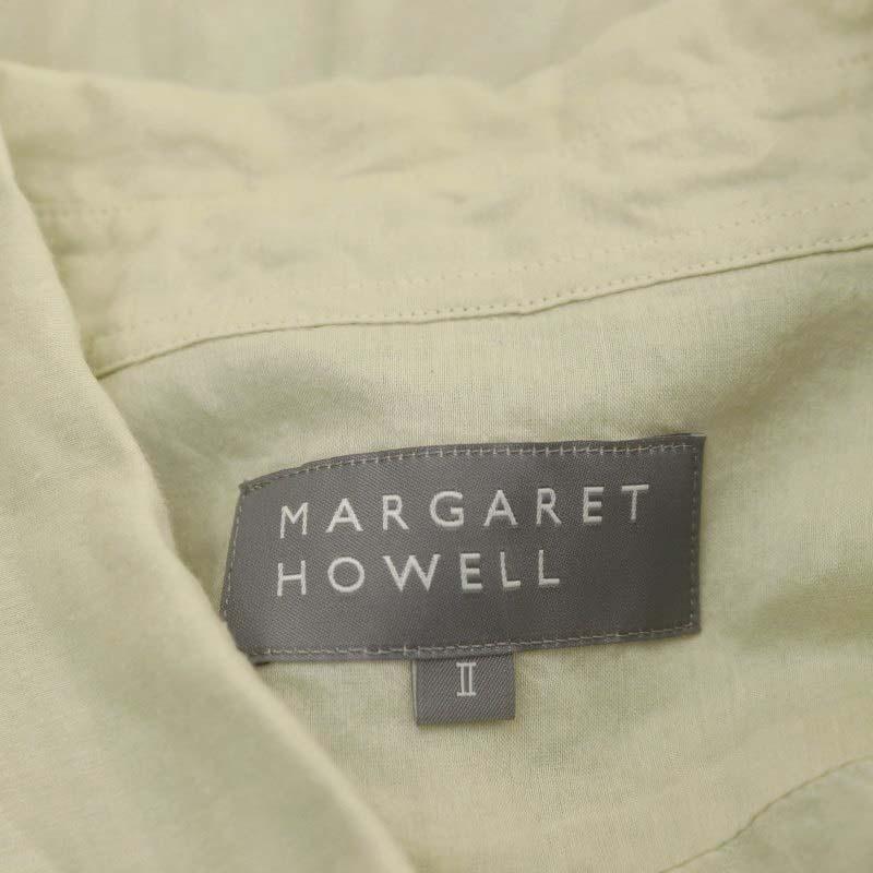 マーガレットハウエル MARGARET HOWELL 23SS SHEER COTTON SILK シャツ 長袖 シアー 前開き シルク混 2 ライトベージュ /DO ■OS レディー｜vectorpremium｜03