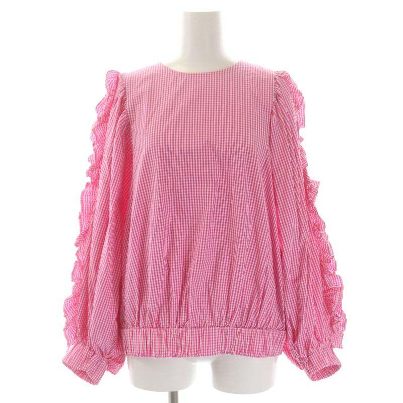 新品 yori フリルスリーブブラウス38ピンク 【公式通販】