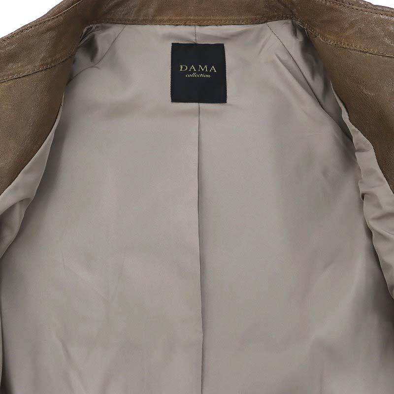 ダーマコレクション dama collection ラムレザー コート ステンカラー