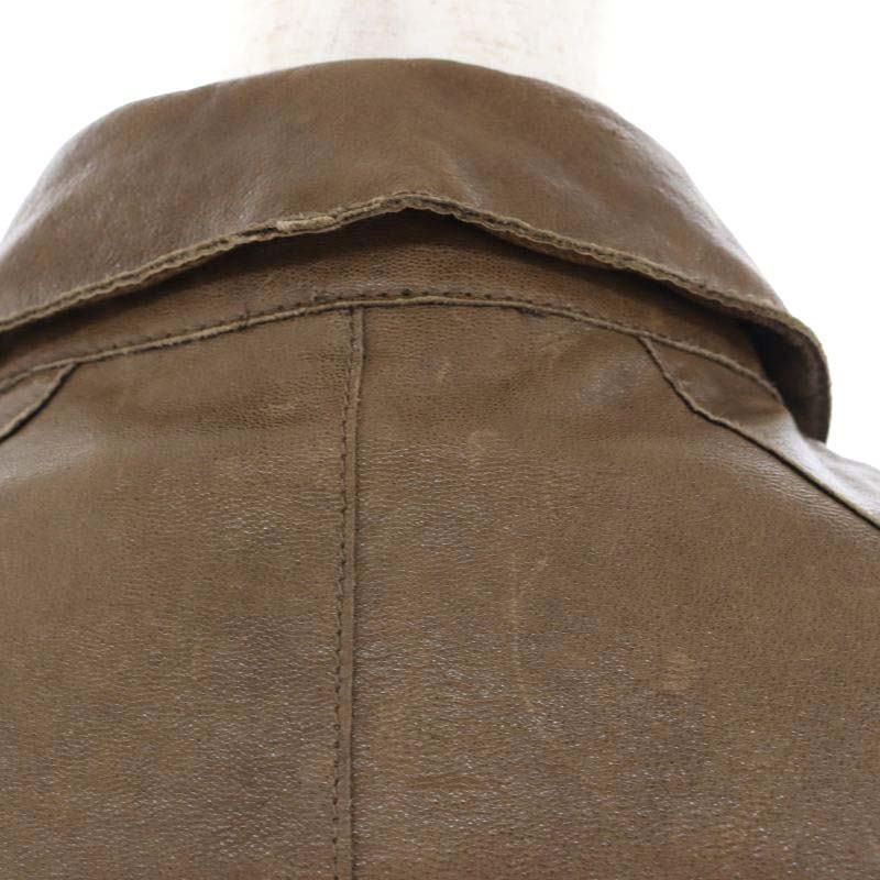 ダーマコレクション dama collection ラムレザー コート ステンカラー