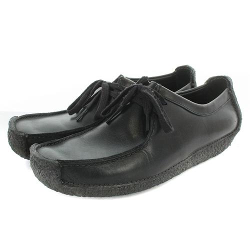 クラークス clarks ORIGINALS ワラビーシューズ 切替 レザー 27cm 黒 