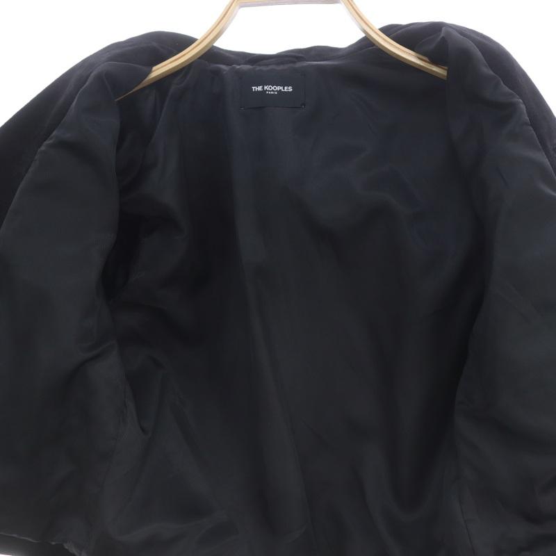 ザクープルズ The Kooples ラムレザーダブルライダースジャケット 0 S