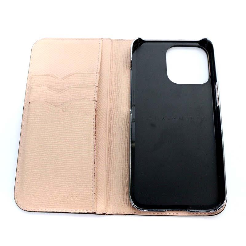未使用】Bonaventura iPhone13pro 手帳型 黒グレージュ