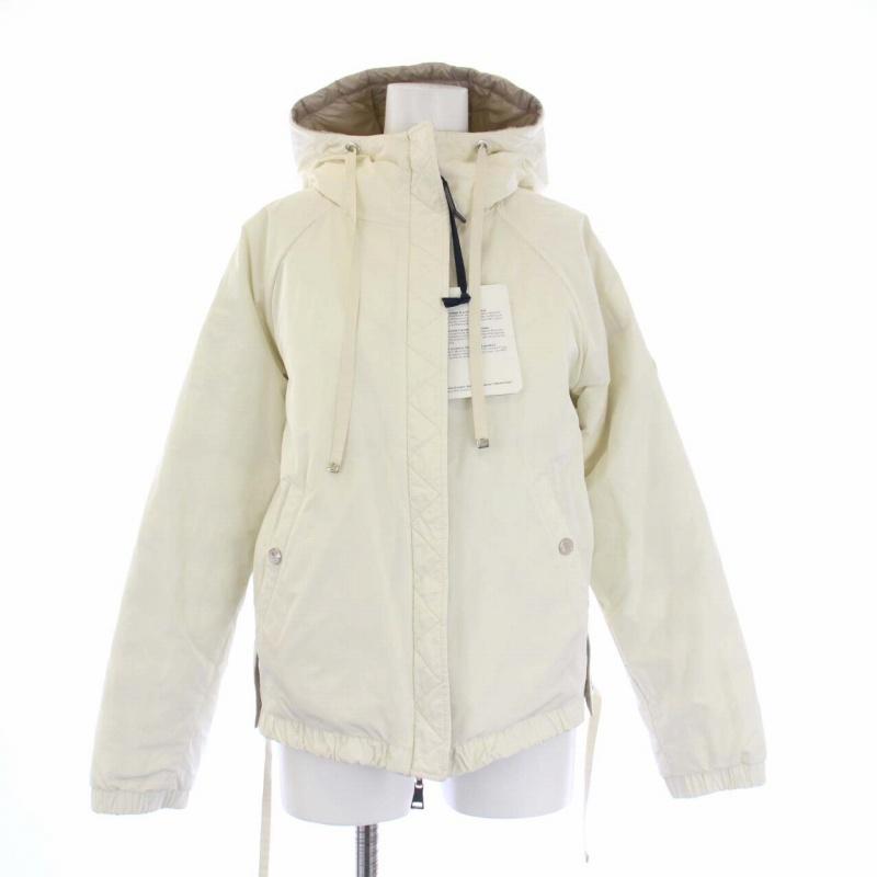 未使用品 モンクレール MONCLER 22SS ESQUIBIEN リバーシブル ダウンジャケット アウター ジップアップ 00 XXS アイボリー ベージュ｜vectorpremium｜04